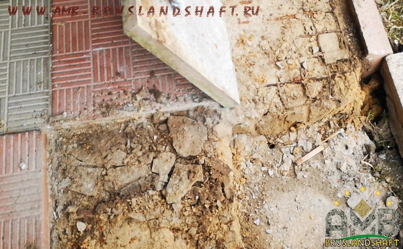 Вымывание песка, деформация брусчатки