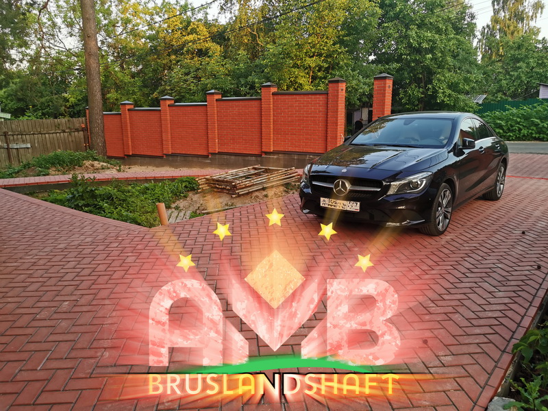 Правильная укладка клинкерной брусчатки