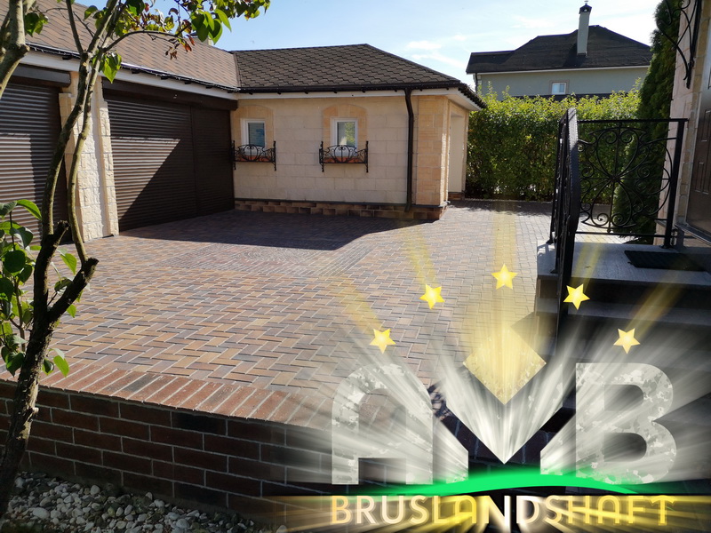 Правильная укладка клинкерной брусчатки