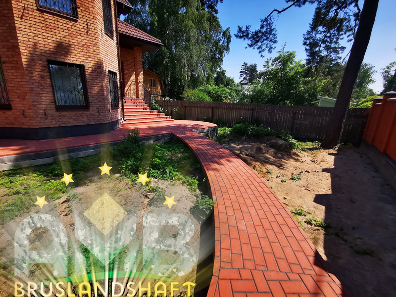 Правильная укладка клинкерной брусчатки