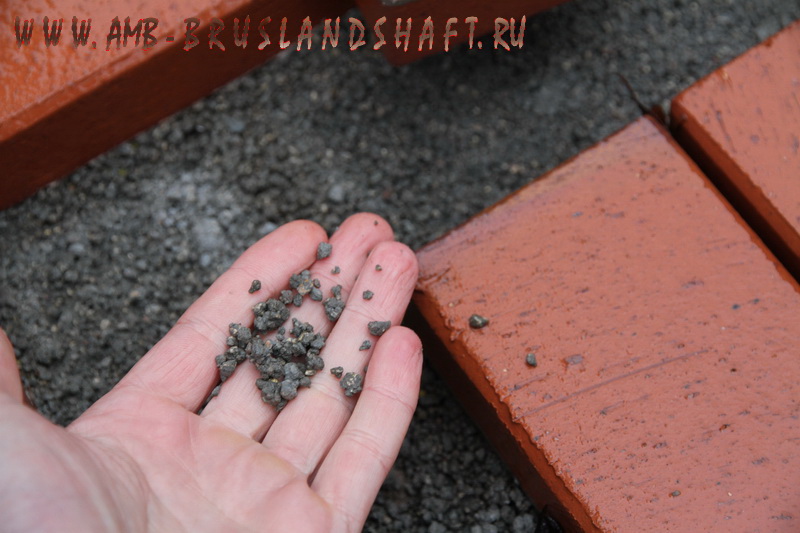 Неправильная укладка клинкерной брусчатки