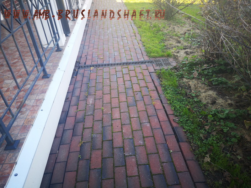 Неправильная укладка клинкерной брусчатки