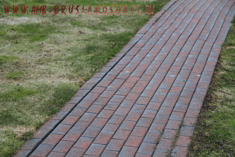 Неправильная укладка клинкерной брусчатки