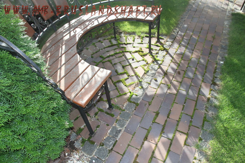 Неправильная укладка клинкерной брусчатки