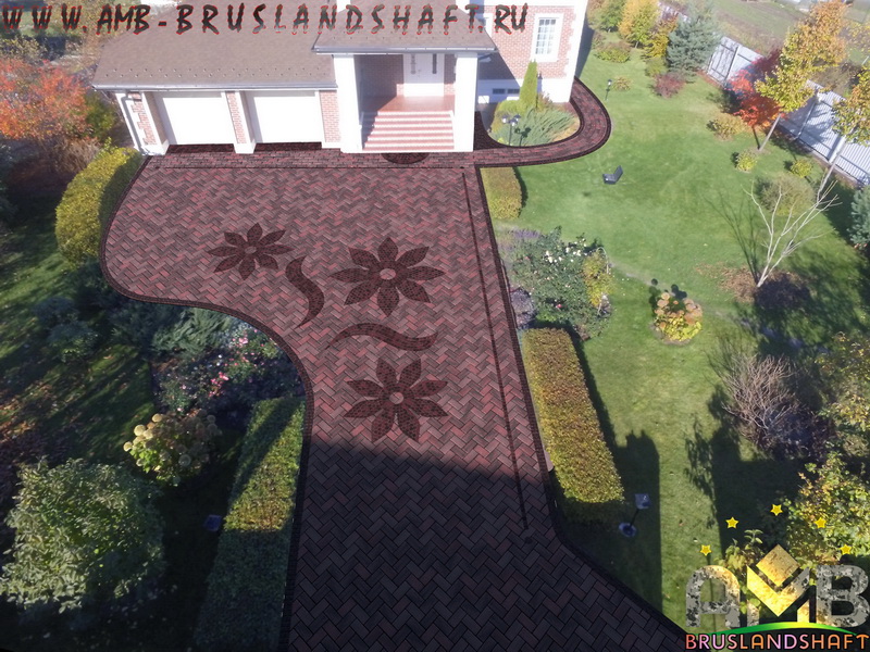 Раскладки, проектирование клинкерной брусчатки