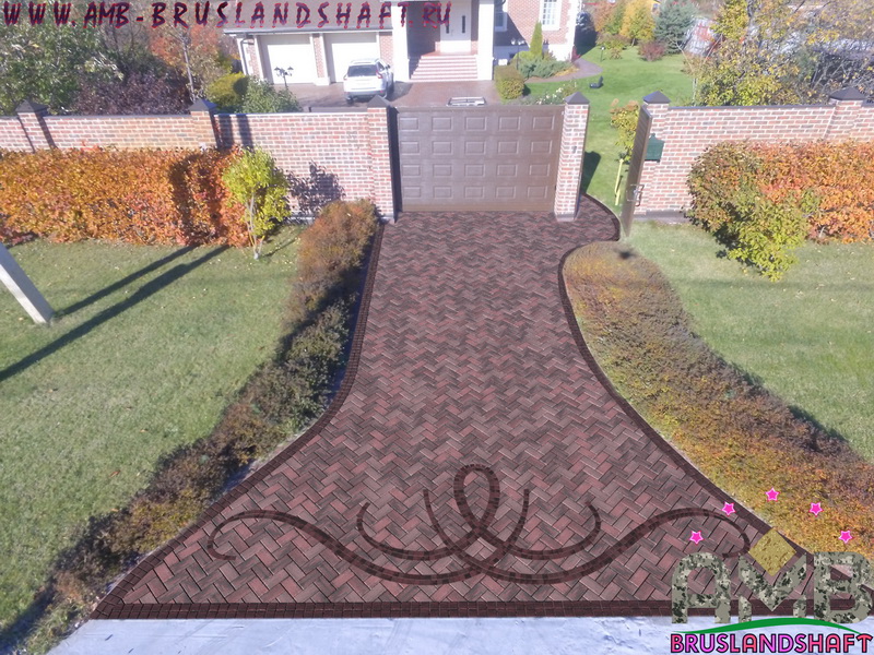 Раскладки, проектирование клинкерной брусчатки