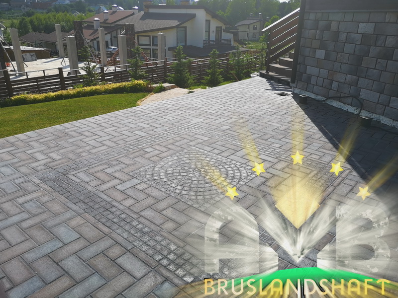 Узоры из клинкерной брусчатки