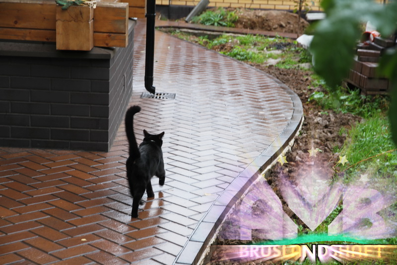 Узоры из клинкерной брусчатки