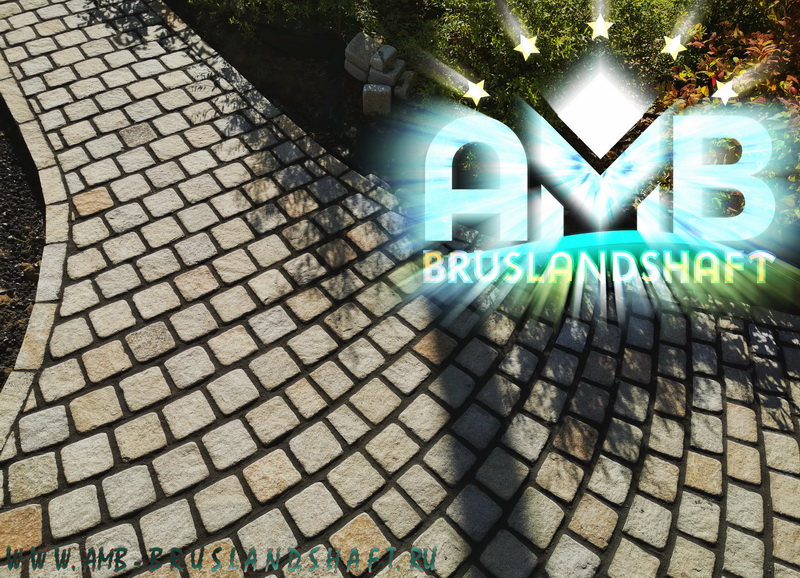 Современная укладка Ржевской брусчатки