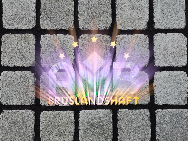 Гранитная брусчатка уложенная по технологии AMB-bruslandshaft