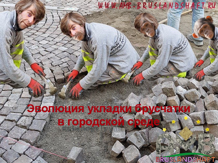 Городская укладка брусчатки