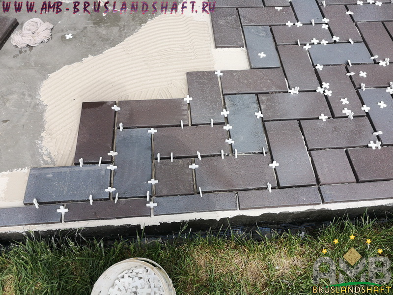 Швы клинкерной брусчатки правильно