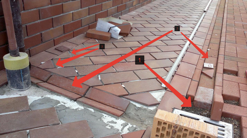 Изобретение лотков и укладка клинкера на гравий