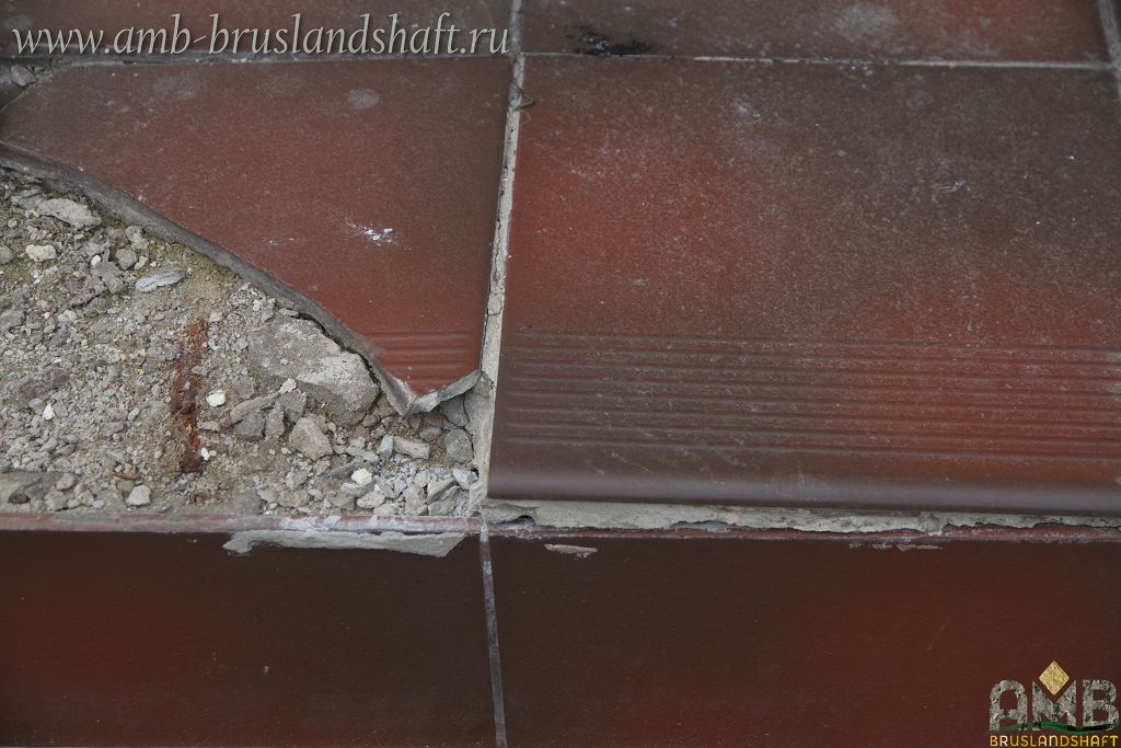 Деформация клинкерных ступеней