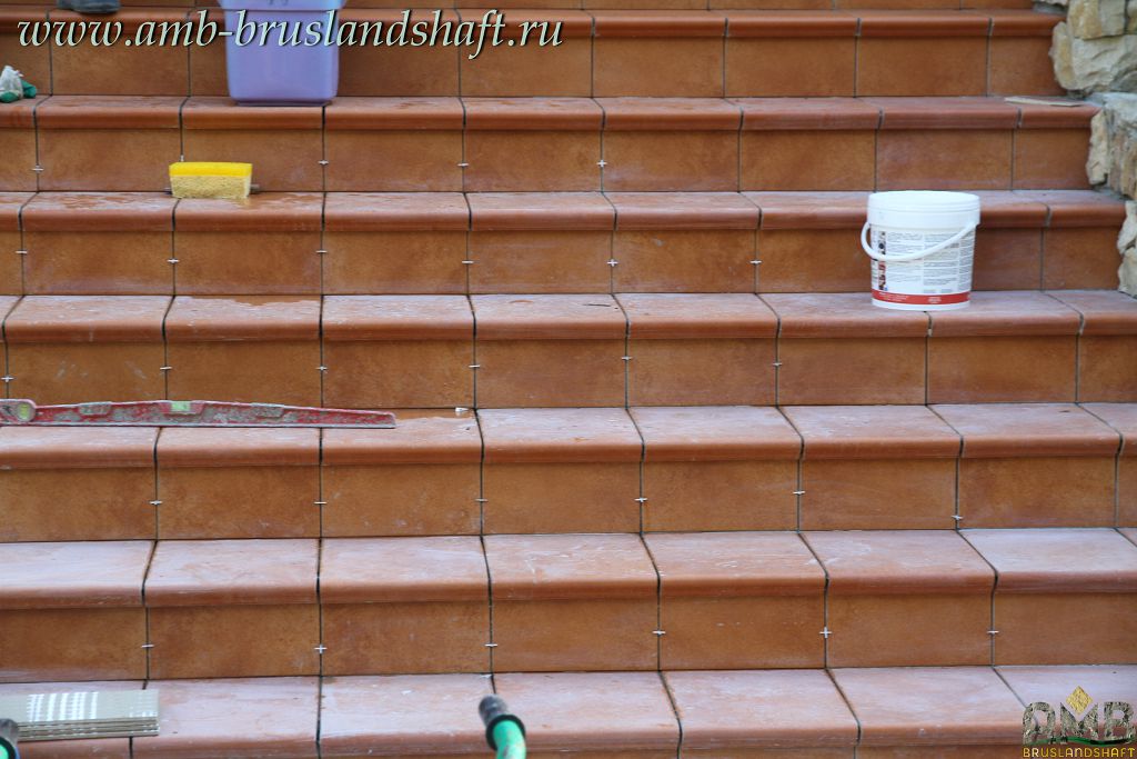 Готовая клинкерная плитка без затирки