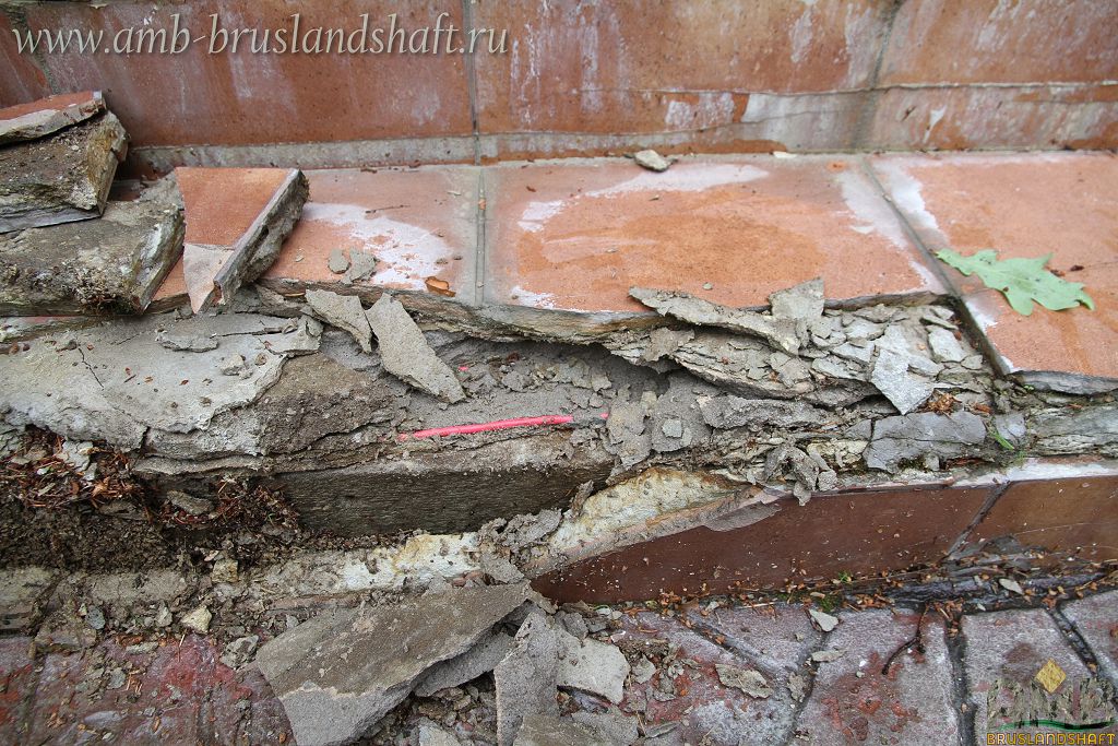 Полная деформация клинкерных ступеней