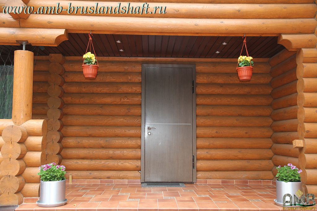 Завершенная работа по укладке клинкерной плитки