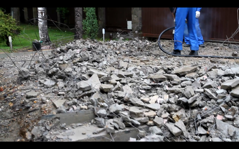 Демонтаж бетона, основания